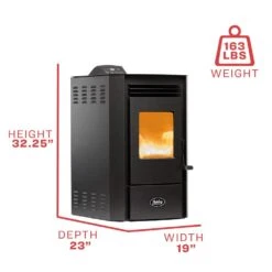 Ashley 1800 Sq. Ft. Pedestal Pellet Stove 40 Lb. Hopper - Wi-Fi -Fire Place Store ashley hearth products pellet stoves ap5613 w 1f 1000