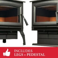 2,000 Sq. Ft. Wood-Burning Stove - 2020 EPA Certified -Fire Place Store ashley hearth products wood stoves aw2020 p 44 1000