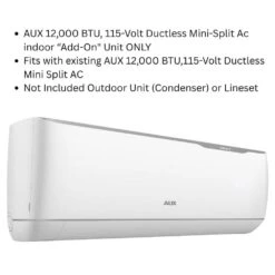12,000 BTU 115-Volt 1-Ton 17 SEER 1-Zone Ductless Mini Split System For Indoor (Air Handler) Add-On Unit Only