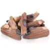 10 In. Ceramic Decorative Flame Vented Gas Fireplace Log Set (9-Piece)
