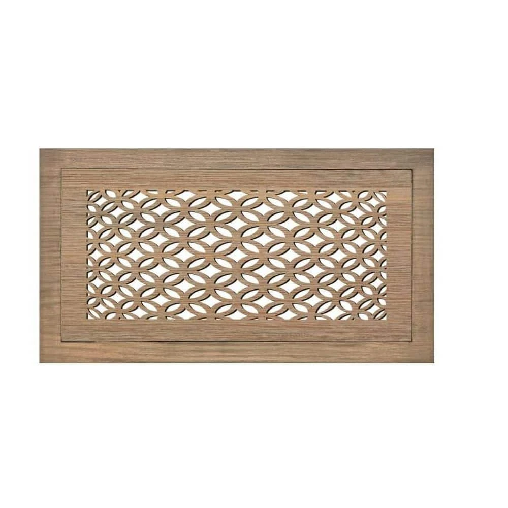 Stellar Duct Opening Size 6 X 10-Overall Size 9 X 13 3D Circles Design Hardwood Floor Register Flush Mount With Installation Box 1 Stellar Duct Opening Size 6 X 10-Overall Size 9 X 13 3D Circles Design Hardwood Floor Register Flush Mount With Installation Box