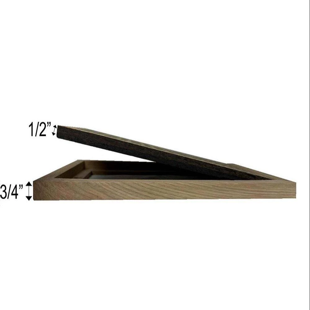 Stellar Duct Opening Size 6 X 12-Overall Size 9 X 15 3D Circles Design Hardwood Floor Register Flush Mount With Installation Box 4 Stellar Duct Opening Size 6 X 12-Overall Size 9 X 15 3D Circles Design Hardwood Floor Register Flush Mount With Installation Box - Image 4