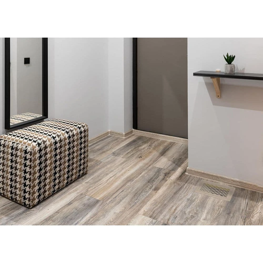 Stellar Duct Opening Size 6 X 12-Overall Size 9 X 15 3D Circles Design Hardwood Floor Register Flush Mount With Installation Box 3 Stellar Duct Opening Size 6 X 12-Overall Size 9 X 15 3D Circles Design Hardwood Floor Register Flush Mount With Installation Box - Image 3