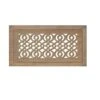 Stellar Duct Opening Size 4 X 10-Overall Size 7 X 13 Arabic Design Hardwood Floor Register Flush Mount With Installation Box