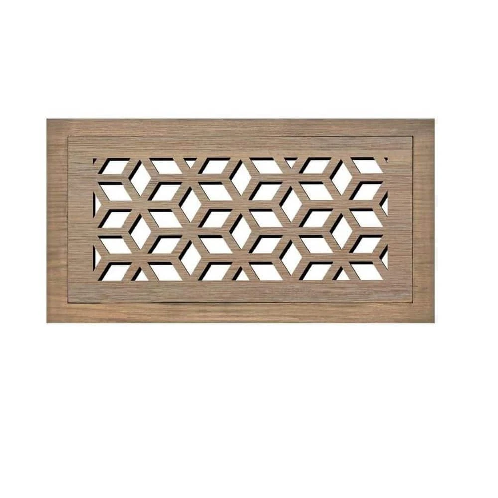 Stellar Duct Opening Size 6 X 12-Overall Size 9 X 15 Cubes Design Hardwood Floor Register Flush Mount With Installation Box 1 Stellar Duct Opening Size 6 X 12-Overall Size 9 X 15 Cubes Design Hardwood Floor Register Flush Mount With Installation Box