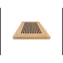 Stellar Duct Opening Size 4x12 - Overall Size 7x15 Industrial Design Hardwood Floor Register Flush Mount With Installation Box -Fire Place Store beige cream stellar registers grilles 034 005 0412 c3 1000