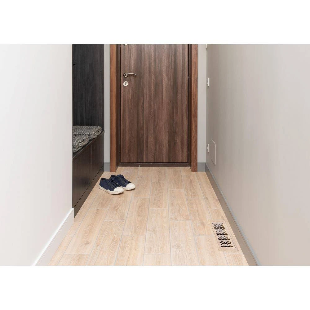 Stellar Duct Opening Size 6x12 - Overall Size 9x15 Oriental Design Hardwood Floor Register Flush Mount With Installation Box 5 Stellar Duct Opening Size 6x12 - Overall Size 9x15 Oriental Design Hardwood Floor Register Flush Mount With Installation Box - Image 5