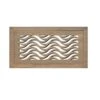 Stellar Duct Opening Size 6x10 - Overall Size 9x13 Waves Design Hardwood Floor Register Flush Mount With Installation Box