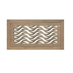 Stellar Duct Opening Size 6x10 - Overall Size 9x13 Waves Design Hardwood Floor Register Flush Mount With Installation Box