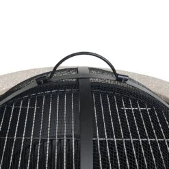 23.62 In. X 16.9 In. Round Magnesium Oxide Wood Burning Beige Fire Pit -Fire Place Store beige fire pit kits hs cyyl 95 fa 1000