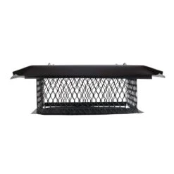 10 In. X 10 In. X 8 In. H Chimney Cap In Black Galvanized Steel 9 10 In. X 10 In. X 8 In. H Chimney Cap In Black Galvanized Steel -Fire Place Store bigtop chimney caps bbt1010 1f 1000
