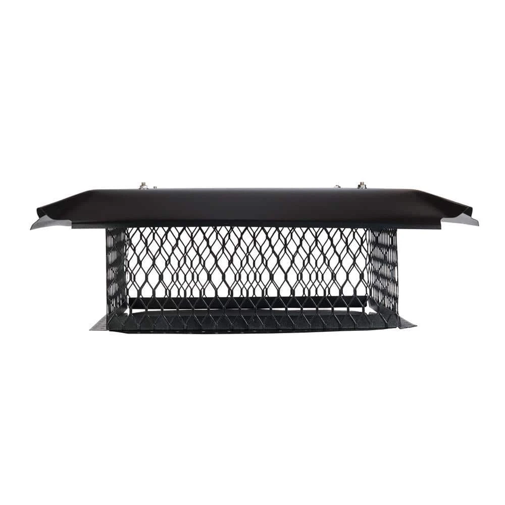 10 In. X 10 In. X 8 In. H Chimney Cap In Black Galvanized Steel 5 10 In. X 10 In. X 8 In. H Chimney Cap In Black Galvanized Steel - Image 5