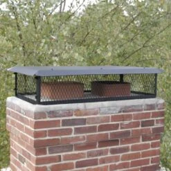 21 In. X 14 In. X 8 In. H Chimney Cap In Black Galvanized Steel -Fire Place Store bigtop chimney caps bbt1421k c3 1000