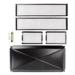 49 In. X 17 In. X 10 In. H Chimney Cap In Black Galvanized Steel -Fire Place Store bigtop chimney caps bbt1749k 10w fa 1000