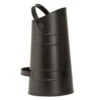 11.5 In. Dia Black Galvanized Steel Round Pellet Scuttle With Handle