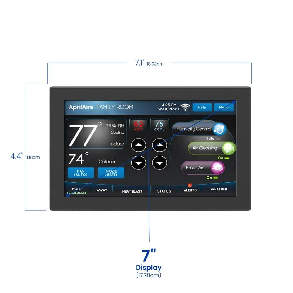 7-Day Universal Wi-Fi Programmable Thermostat With Color Touchscreen, Compatible With Amazon Alexa And Google Assistant 9 7-Day Universal Wi-Fi Programmable Thermostat With Color Touchscreen, Compatible With Amazon Alexa And Google Assistant - Image 9