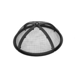 The Peak 18 In. Steel Round Domed Spark Screen And Screen Lift For Patio Fire Pit -Fire Place Store black blue sky outdoor living fire pit covers and accessories dsp2216 40 1000