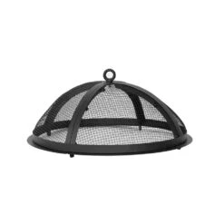 The Peak 18 In. Steel Round Domed Spark Screen And Screen Lift For Patio Fire Pit -Fire Place Store black blue sky outdoor living fire pit covers and accessories dsp2216 a0 1000