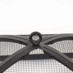 The Peak 38 In. Steel Square Domed Spark Screens And Screen Lift For Rectangle Patio Fire Pit -Fire Place Store black blue sky outdoor living fire pit covers and accessories dsp38r 1d 1000