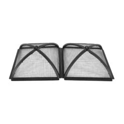 The Peak 38 In. Steel Square Domed Spark Screens And Screen Lift For Rectangle Patio Fire Pit -Fire Place Store black blue sky outdoor living fire pit covers and accessories dsp38r 40 1000