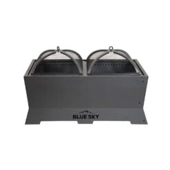 The Peak 38 In. Steel Square Domed Spark Screens And Screen Lift For Rectangle Patio Fire Pit -Fire Place Store black blue sky outdoor living fire pit covers and accessories dsp38r 77 1000