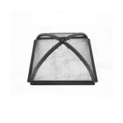 The Peak 38 In. Steel Square Domed Spark Screens And Screen Lift For Rectangle Patio Fire Pit -Fire Place Store black blue sky outdoor living fire pit covers and accessories dsp38r a0 1000