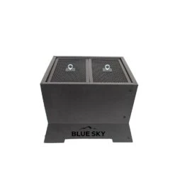 The Peak 19.8 In. Steel Square Spark Screens And Screen Lift For Patio Fire Pit 15 The Peak 19.8 In. Steel Square Spark Screens And Screen Lift For Patio Fire Pit -Fire Place Store black blue sky outdoor living fire pit covers and accessories sp22sq 66 1000