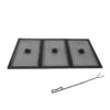 The Peak 36 In. Steel Rectangle Spark Screens And Screen Lift For Patio Fire Pit