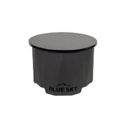 24 In. Steel Round Fire Pit Lid 11 24 In. Steel Round Fire Pit Lid -Fire Place Store black blue sky outdoor living fire pit covers and accessories tt2216 1d 1000