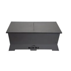 40 In. Steel Rectangle Fire Pit Lid -Fire Place Store black blue sky outdoor living fire pit covers and accessories tt382216r 66 1000