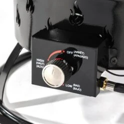 19 In. Black Steel Propane Gas Fire Pit -Fire Place Store black boosicavelly gas fire pits boaohof40b 4f 1000