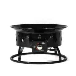 19 In. Black Steel Propane Gas Fire Pit