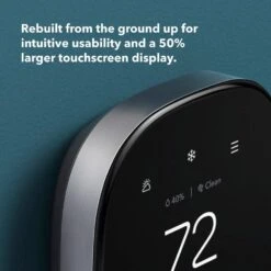 Smart Thermostat Premium With Smart Sensor And Air Quality Monitor Wifi Works With Siri, Alexa, Google Assistant 12 Smart Thermostat Premium With Smart Sensor And Air Quality Monitor Wifi Works With Siri, Alexa, Google Assistant -Fire Place Store black ecobee programmable thermostats eb state6 01 1f 1000