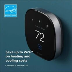 Smart Thermostat Premium With Smart Sensor And Air Quality Monitor Wifi Works With Siri, Alexa, Google Assistant 10 Smart Thermostat Premium With Smart Sensor And Air Quality Monitor Wifi Works With Siri, Alexa, Google Assistant -Fire Place Store black ecobee programmable thermostats eb state6 01 c3 1000