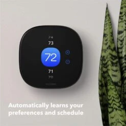 Smart Thermostat Enhanced Programmable Wifi Works With Siri, Alexa, Google Assistant Energy Star Certified Smart Home -Fire Place Store black ecobee programmable thermostats eb state6l 01 4f 1000