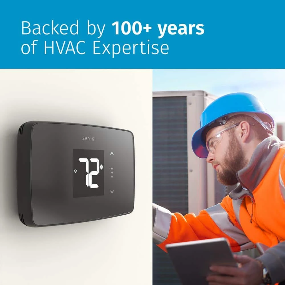 Emerson Sensi Lite Wi-Fi 7-Day Programmable Thermostat, Touchscreen Display, Data Privacy, C-Wire Not Required 7 Emerson Sensi Lite Wi-Fi 7-Day Programmable Thermostat, Touchscreen Display, Data Privacy, C-Wire Not Required - Image 7