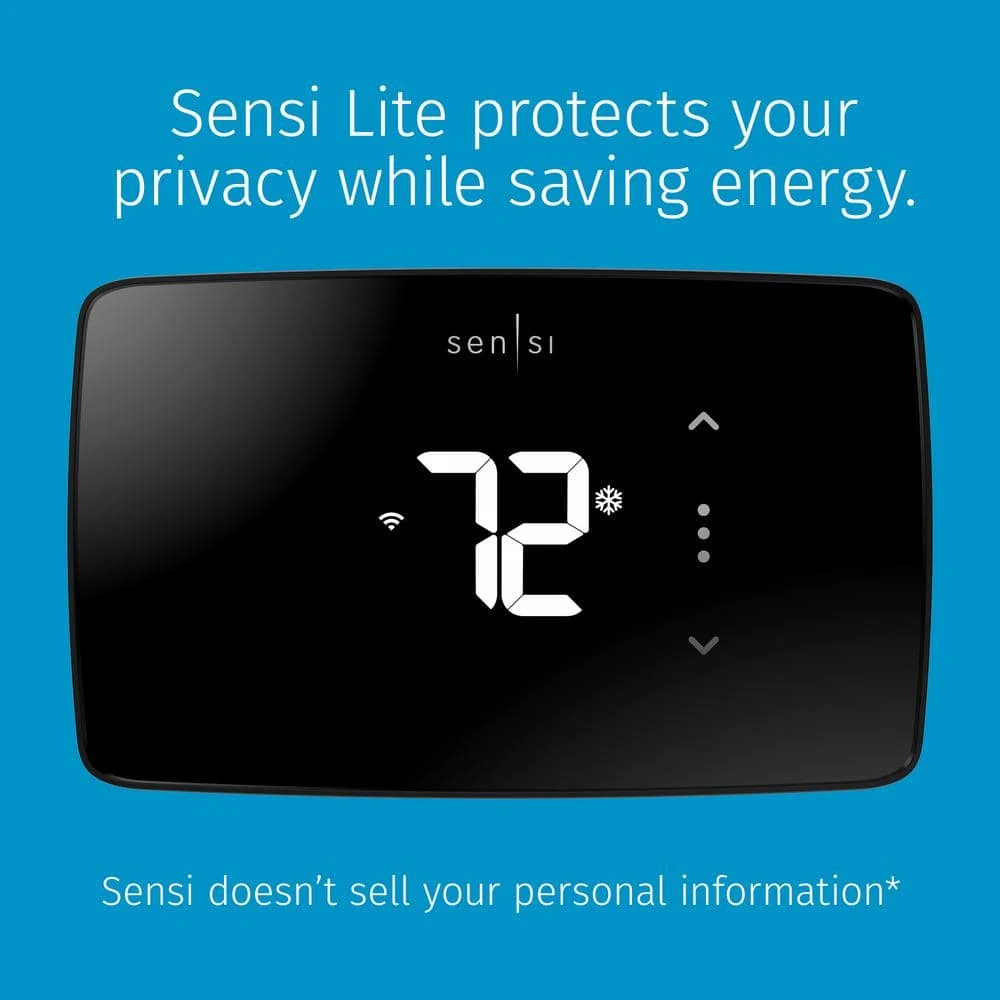 Emerson Sensi Lite Wi-Fi 7-Day Programmable Thermostat, Touchscreen Display, Data Privacy, C-Wire Not Required 4 Emerson Sensi Lite Wi-Fi 7-Day Programmable Thermostat, Touchscreen Display, Data Privacy, C-Wire Not Required - Image 4