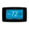 Emerson Sensi Touch 7-day Programmable Wi-Fi Smart Thermostat With Touchscreen Color Display, C-wire Required - Black