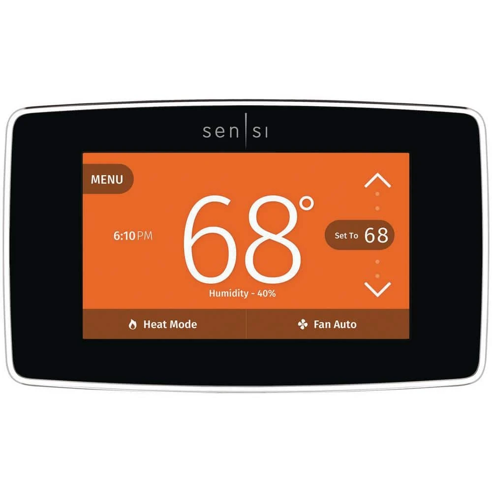 Emerson Sensi Touch 7-day Programmable Wi-Fi Smart Thermostat With Touchscreen Color Display, C-wire Required - Black 14 Emerson Sensi Touch 7-day Programmable Wi-Fi Smart Thermostat With Touchscreen Color Display, C-wire Required - Black - Image 14