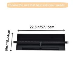 22.5 In. X 6 In. Outdoor Rectangular Carbon Steel Drop In Fire Pit Pan For Natural Gas And Liquid Propane -Fire Place Store black garvee fire pit covers and accessories hdtpho 14htim3b c3 1000