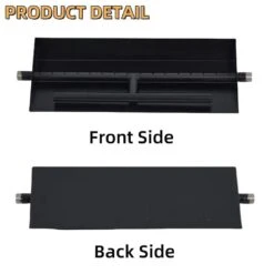 22.5 In. X 6 In. Outdoor Rectangular Carbon Steel Drop In Fire Pit Pan For Natural Gas And Liquid Propane -Fire Place Store black garvee fire pit covers and accessories hdtpho 14htim3b fa 1000