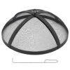 30 In. Outdoor Round Carbon Steel Mesh Fire Pit Spark Screen Cover