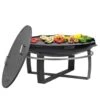 Viking 32 In. Fire Pit With Grill Plate And Cover Lid