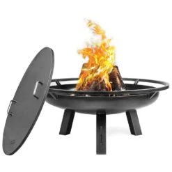 Porto 32 In. Fire Pit With Cover Lid