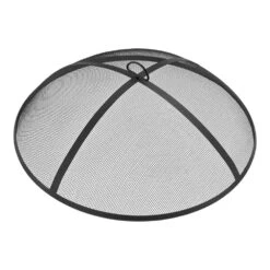 30.00 In. W Black Cast Iron Wood Outdoor Fire Pit With Grate, Cover, And Poker Included -Fire Place Store black hampton bay wood burning fire pits ft 62480 4f 1000