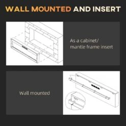 Fire Place Store 10 Fire Place Store -Fire Place Store black homcom wall mounted electric fireplaces 820 422v81bk e1 1000