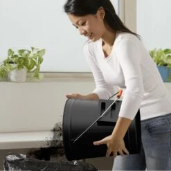 4.75 Gal. Ash Bucket With Lid And Shovel -Fire Place Store black home complete ash buckets hw1500230 fa 1000