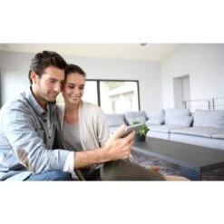 Hoot WiFi Line Voltage Programmable Thermostat, 120/208/240V, Double Pole -Fire Place Store black king electric programmable thermostats k902 b 4f 1000