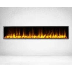 80 In. Harmony Built-in LED Electric Fireplace In Black Trim -Fire Place Store black matt dynasty fireplaces wall mounted electric fireplaces dy bef80 4f 1000