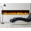 80 In. Harmony Built-in LED Electric Fireplace In Black Trim